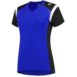 Rogelli Dames Eabel Running T-shirt met korte mouwen - Royal Blauw/Zwart/Wit, Large