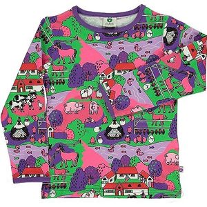 Småfolk Meisjes T-shirt Ls. Farm Blouse, roze, 80 cm