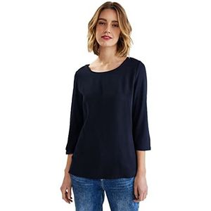 Street One Dames T-shirt 3/4 mouw, blauw (deep blue), 36