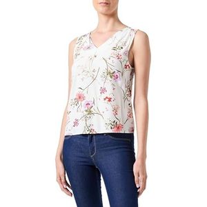 VERO MODA Vmeasy Joy S/L V-Neck Top WVN Ga Blouse voor dames, Birch/Aop: vicka, S