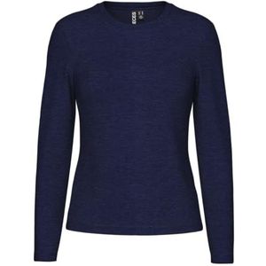 PIECES - PCMARIA - Shirt - Marine - Lange Mouwen