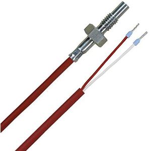 iOVEO 015EF02205 - PT1000 - M6 inschroefsensor/temperatuursensor PT1000, M6 schroefdraad met 5 meter siliconen aansluitkabel
