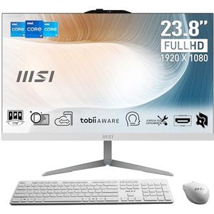 MSI Modern AM242 12M-644IT All In One, 23,8 inch IPS, 1920 x 1080 (FHD), CPU Intel Core i5-1235U, RAM 8 GB, SDD (512 GB), non-touch, Windows 11 Home, wit