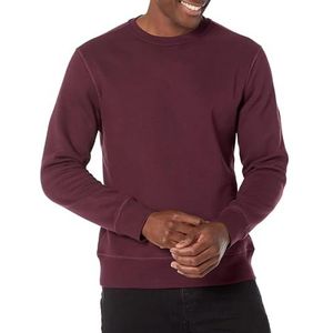 Amazon Essentials Men's Fleecetrui met ronde hals (verkrijgbaar in grote en lange maten), Bordeauxrood, XXL