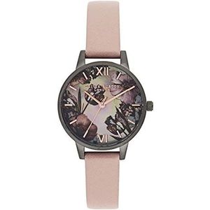 Olivia Burton Japans Kwarts Horloge met Roze Kunststof Armband OB16TW04
