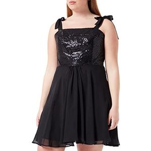 Swing dames jurk, zwart (zwart 1010), 38 NL