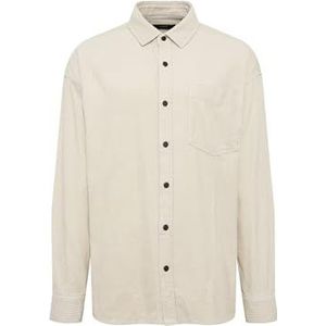 Mavi Heren Shirt met lange mouwen, Silver Birch, L, Silver Birk, L