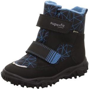 Superfit Husky Warm gefütterte Gore-Tex Sneeuwlaars, Schwarz/Blau 0010, 10 UK Kind, Schwarz Blau 0010, 10 UK Child Wide