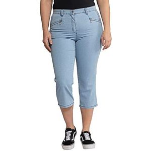 Ulla Popken dames jeans Mony kuitlengte broek