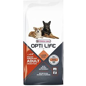 VERSELE-LAGA - Opti Life Adult Digestion Medium & Maxi - Brokjes voor middelgrote en grote hondenrassen - 12,5kg