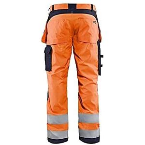 Blaklader 158915135389C58 Multinorm Inharent werkbroek, High Vis Oranje/Marineblauw, maat C58