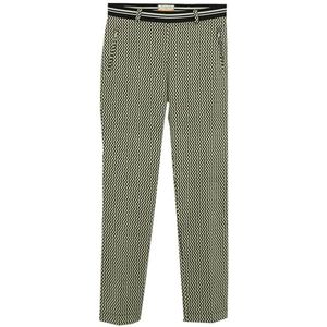 Raphaela by Brax Dames Lillyth Black & White Graphic Jersey broek, zwart/wit, 27W x 32L