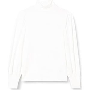 s.Oliver Dames Langarm Regular Fit T-shirt met lange mouwen, Gebroken Wit, 46 NL