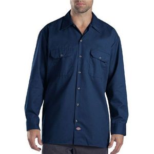 Dickies Werkkleding voor heren overhemd, Blauw (Donker marine), 3X Lang