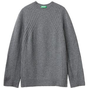 United Colors of Benetton Pullover met rolkraag M/L, Grijs, L