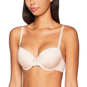 s.Oliver Damesbeha met gladde cup-cups en kanten afwerking, Beige (Nude 4620), 90D