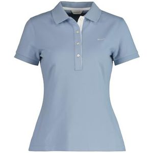 GANT Contrast Collar SS Pique Polo, Dove Blue., 3XL