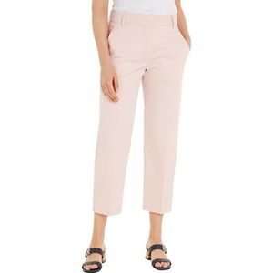 Tommy Hilfiger Slim Straight Co Chino voor dames, Whimsy Roze, 58