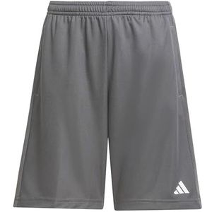 adidas Uniseks-Kind Train Essentials Logo Regular Fit Short Junior, grey five/white, 5-6 Years