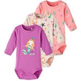 Name It Rompers l/s - NbfOcean - 3-pack - Peach Zweep - Name It - 56 - Romper L/S