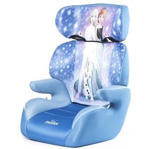 Kinderautostoel ijskoningin groep 2-3 (15 tot 36 kg) wit blauw met de prinsessen Anna Elsa en de schattige Olaf