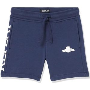 Replay Joggingshorts voor jongens, regular fit, 088 Deep Blue, 14 Jaren