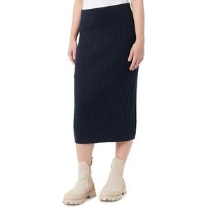 GANT Stretch katoenen kabelskirt, evening blue, S