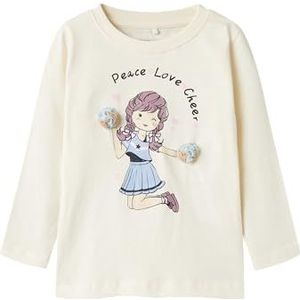 Name it mini Meisjes Nmftillie Nreg Ls Top Box, cloud dancer, 104