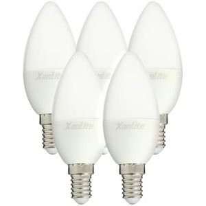 LED-lamp kaars - fitting E14, 5-5 W cons. (40 watt) – warmwit licht.