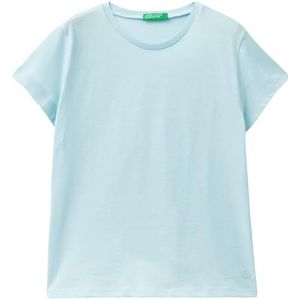 United Colors of Benetton T-shirt voor meisjes en meisjes, Lichtblauw 0W6, 130