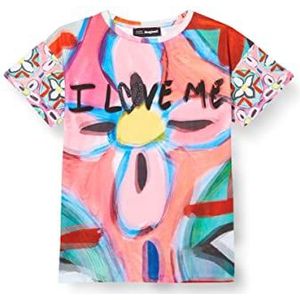 Desigual Ts_cloe T-shirt voor meisjes, Rood, 13-14 jaar