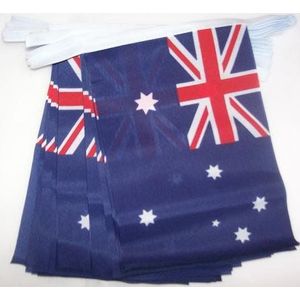 Australië 4 meter BUNTING Vlag 20 vlaggen 6'' x 4'' - Australische STRING vlaggen 10 x 15 cm - AZ FLAG