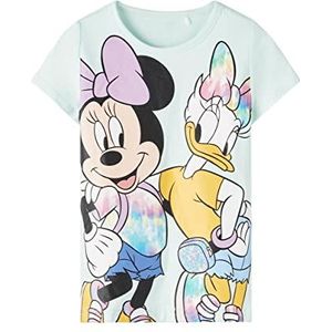 Bestseller A/S Nmfmaria Daisy Ss Top Wdi T-shirt voor meisjes, Salt Air, 92