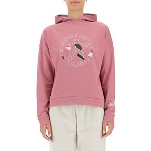 Jeep O102607-P490 J Cropped sweatshirt met capuchon Star Botanical J22W dames Dusty Rose XL