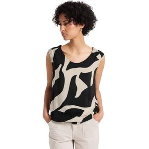 STREET ONE - Shirttop - Whale tail grey - Met Print