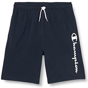 Champion Legacy American Classics-Ultra Light Powerblend Terry Logo bermuda shorts voor kinderen en jongens, Navy Blauw, 3-4 Jaar