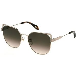 Just Cavalli Sunglasses SJC042 Shiny Light Gold 58/18/140 Damesbril, Glanzend licht, goud, 58/18/140