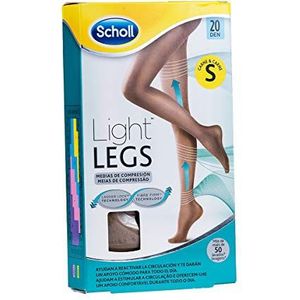Scholl Light Legs damespanty met geleidelijke compressie, 20 Den, S, nude, 1 paar, 3037863, beige