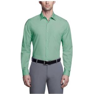 Van Heusen Heren overhemd getailleerd poplin effen, Blad