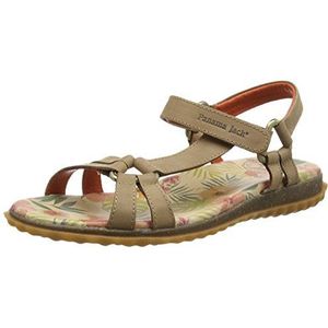 Panama Jack dames caribel open sandalen, beige taupe, 36 EU