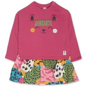 Tuc Tuc Pluche jurk voor meisjes, bordeaux, collectie My Troop, Bordeaux, 6 Maanden