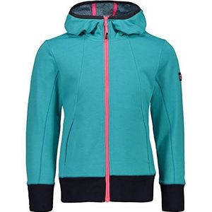 CMP Kleurrijke meisjesjas met doorlopende ritssluiting, capuchon logo 30l6815 jas