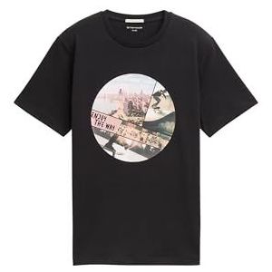 TOM TAILOR T-shirt voor jongens, 36423 - Heavy Black, 152