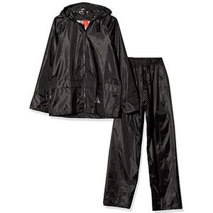 Result RE95A zwaargewicht waterdichte jas/broekpak - zwart, 2X-Large