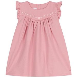 Petit Bateau Mouwloze jurk voor meisjes, Roze, 18 Maanden