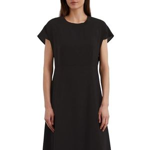 Marc O'Polo - Jurk - Zwart - 7/8 Lengte - Getailleerd