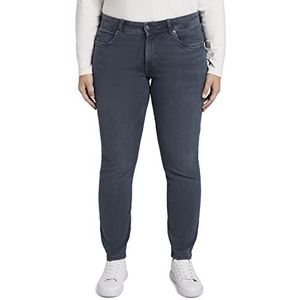 TOM TAILOR MY TRUE ME Dames Plussize Slim Jeans, 10120 - Used Dark Stone Blue Denim, 46 NL