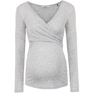 bellybutton Zwangerschapsshirt met lange mouwen, grijs (light 8100), XL