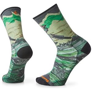 Smartwool Bike Zero Cushion Wolf Print Crew Sokken