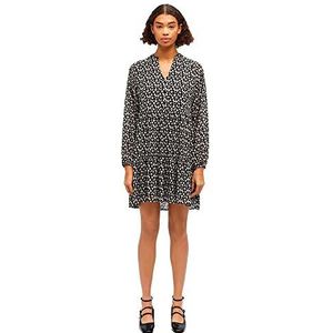 Object Vrouwen OBJMILA GIA L/S Dress NOOS Jurk, Zwart, 34, zwart, 34